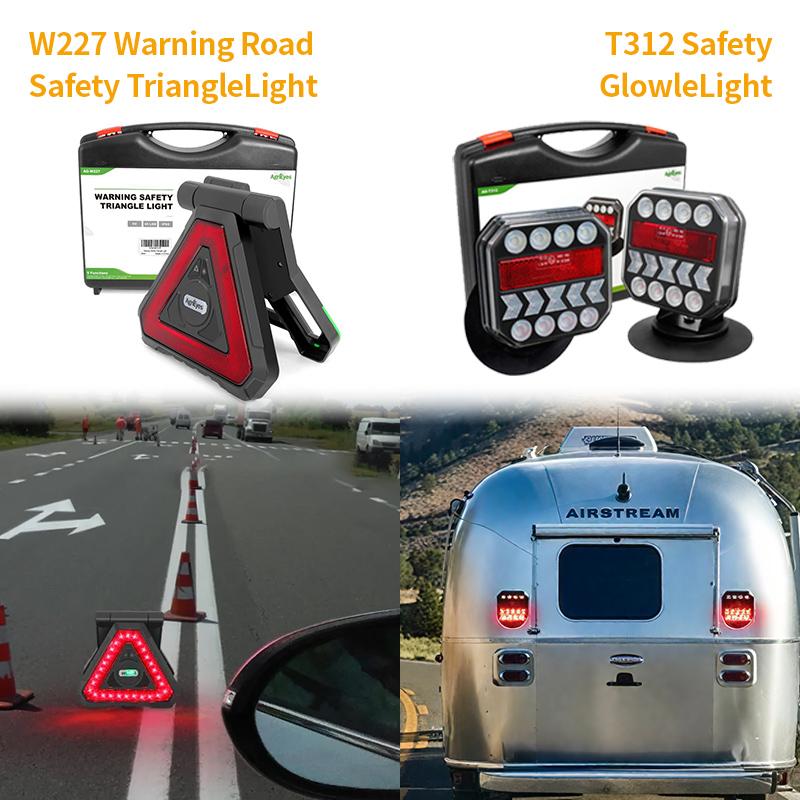 Wireless Trailer Lights Kit, LED, Rechargeable